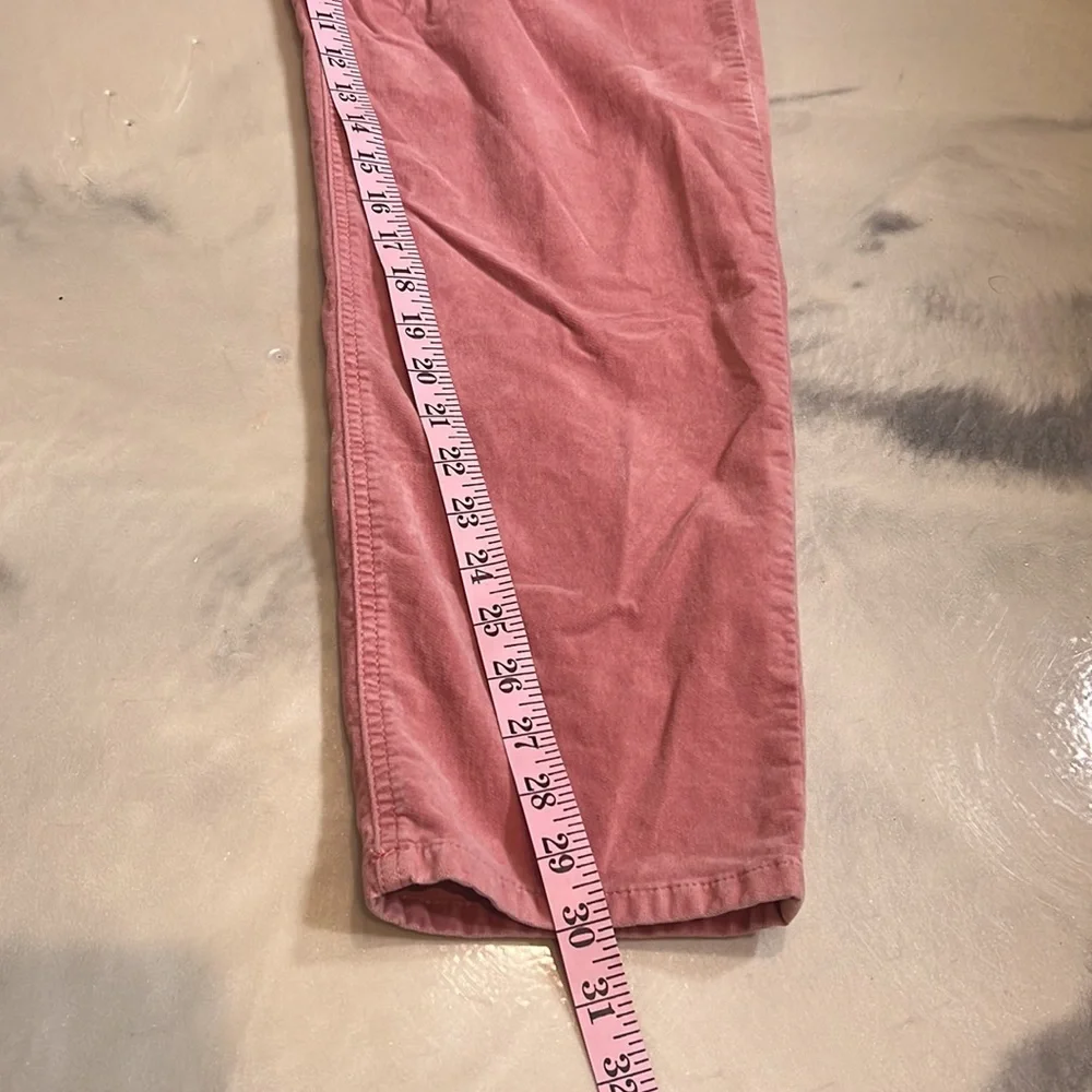 Isabel Marant Etoile High Waisted Anyree Pink Velvet Pants Size 10 (US) - Picture 6 of 8
